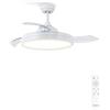 CREATE / WIND CLEAR M/Ventilatore da soffitto con luce bianco con telecomando / 40W, Ø108 cm, pale retrattili, 6 velocità, funzione estate-inverno
