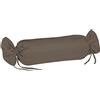 sleepling Federa per cuscino in raso, cuscino cervicale in 100% cotone morbido setoso, rivestimento per cuscino decorativo, 60 gradi, Ökotex 100, Made in EU, 15 x 40 cm, Espresso