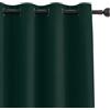 Ystyle Tende Oscuranti per Interni 2 Pezzi, 140x290 CM, Verde Scuro | Tende Moderne Jacquard Geometrica con Anelli, Termiche Isolanti Caldo e Freddo, per Camera da Letto e Soggiorno, Privacy