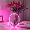 Mrilary Lampada a LED con numeri al neon, 22 cm, per decorazione di compleanno | Targa neon rosa con 2 ganci, alimentazione USB/batteria, luce notturna, decorazione per feste di compleanno
