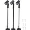 Tomotato Piccolo Faretto a LED per Vetrina per Gioielli, Luce per Vetrina Verticale DC12V, Mini Vetrina per Esposizione di Gioielli per Interni (Warm Light-B*3)