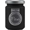 FLEUR DESIGNER'S PAINT | Pittura ad Acqua, Effetto Gesso Naturale, Extra Opaca, Fleur Chalky F77, Colore Black, Made in Italy, Formato da 130 ml