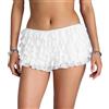 Svuitmsl Micro pantaloncini da donna in pizzo Y2k Bloomers a strati pantaloni zucca | Pantaloncini con volant di Halloween,Pantaloncini a strati in pizzo plissettato a strati con fata,Streetwear casual estivo