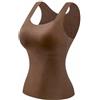 Punhazy Canotta Lovabella con Reggiseno Termica Donna Coppe Fisse Morbida | Intimo termico femminile con coppe integrate fisse, effetto seconda pelle, senza cuciture, taglie forti da M a 3XL