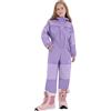 WZMYDBD Tute da Sci Bambine E Ragazze Bambino Tuta da Sci - Piumino con Cappuccio + Pantaloni Completo da Neve 2 Pezzi Tuta da Neve per Bambino Snowsuit Caldo Invernale Salopette E Giacca Cappotto