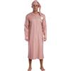 Loodgao Camicia da Notte Uomo a Righe Lunghe Maniche Sonno Veste Ampio vestibilità Henry Sonno Camicie da Notte con Cappello Pigiama Sleepwear Nightwear