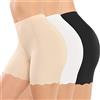 Tuopuda Pantaloncini Sottogonna Donna Boxer Leggings Corti Mutande Vita Alta Antisfregamento 3 Pezzi Shorts Vita Alta Culotte Slip sotto Vestiti Sportivi Estivi
