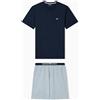 Emporio Armani T-Shirt+Shorts Pyjama Set di Pigiama Uomo