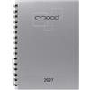 PRESTIGE & DELUXE Ricambio agenda MOOD spiralato settimanale 2027 - Dimensione disponibili : 8x13cm, 9,5x17, 15x21cm, 17x24 cm, + penna a scatto e segnalibro (17x24cm)