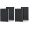 Yarotm Quaderni A4 Quadretti - 2 pezzi Quaderni a Spirale A4-100GSM Carta Taccuino Quadretti 5mm - 21x29.2cm 60 Fogli Block Notes a Spirale - A4 Notebook Copertina Rigida Nero (Confezione da 2)