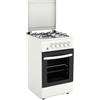 Staylux Cucina Staylux 4 Fuochi a Gas Forno a gas 50x50 cm Bianco 55 G40F WHITE