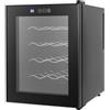 DCSYOG Frigorifero per vino, 20 bottiglie, 55 W, touch, LED, 12-18 °C, per casa e ufficio