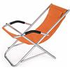 VERDELOOK Formentera, Poltrona Sedia Sdraio oscillante, 90x60x73 cm, per arredo esterni, Arancione