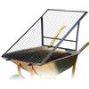 Novatool Colino a terra per carriola, 100 x 50 cm, in acciaio verniciato a polvere, griglia per terra, sabbia, compost, filtro da giardino, griglia in metallo, colino per compost