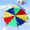 Paracadute da gioco per bambini multicolore da 6~16 piedi con 8 maniglie Giochi