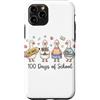 100th Day Funny Silly Goose Teacher Kid Custodia per iPhone 11 Pro 100 Days of School Goose Cute Teacher 100th Day Kids