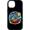 Pumpkin Starry Night Paining Van Gogh Me Custodia per iPhone 14 Zucca Notte stellata Dolore Van Gogh Ringraziamento Autunno Art