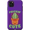 Kawaii Side Custodia per iPhone 11 Pro Max Prickin' Carino Kawaii Cactus Succulente Amante