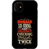 Funny Name Donald Designs Custodia per iPhone 11 Buon Donald Santa Natale dicendo divertente Paperino Nome