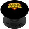 Questionable Hero Society Capitano Cap Tian Divertente Capitano Halloween Hero Costume Donna PopSockets PopGrip Adesivo