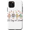 100th Day Funny Silly Goose Teacher Kid Custodia per iPhone 11 Pro 100 Days of School Goose Cute Teacher 100th Day Kids