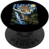 Disegni di gatti selvatici e paesaggi mo Cielo vorticoso - Leopardus tilcayo PopSockets PopGrip Adesivo