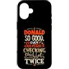 Funny Name Donald Designs Custodia per iPhone 16 Buon Donald Santa Natale dicendo divertente Paperino Nome