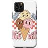 Cute Retro Summer Graphic Custodia per iPhone 11 Pro Have An Ice Day Melting Ice Cream Humor