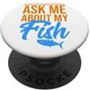 Aquarianer Fischzüchter Fische Besitzer Acquario Tech Aquascaper Chiedimi il mio pesce PopSockets PopGrip Adesivo