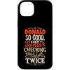 Funny Name Donald Designs Custodia per iPhone 14 Plus Buon Donald Santa Natale dicendo divertente Paperino Nome