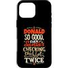 Funny Name Donald Designs Custodia per iPhone 16 Pro Max Buon Donald Santa Natale dicendo divertente Paperino Nome