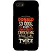 Funny Name Donald Designs Custodia per iPhone SE (2020) / 7/8 Buon Donald Santa Natale dicendo divertente Paperino Nome