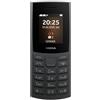 Nokia 105 4G 2025 Telefono Cellulare 4G, Nero, Dual SIM, Display 1,8 Pollici, Batteria 1020 mAh, Radio FM