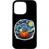 Pumpkin Starry Night Paining Van Gogh Me Custodia per iPhone 15 Pro Max Zucca Notte stellata Dolore Van Gogh Ringraziamento Autunno Art