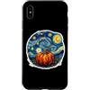 Pumpkin Starry Night Paining Van Gogh Me Custodia per iPhone XS Max Zucca Notte stellata Dolore Van Gogh Ringraziamento Autunno Art