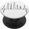 Le skyline di Shanghai per gli amanti de Shanghai Skyline Battito del Cuore La Cina Amo Shanghai PopSockets PopGrip Adesivo