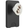 Gentle Canine Illustrations Bulldog francese con strisce morbide color salvia PopSockets PopWallet per MagSafe