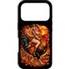 Western Chicken Farm Pumpkin Fall Harves Custodia per iPhone 17 Pro Cowgirl Equitazione Gallo Gigante Autunno Country Art