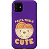 Kawaii Triangle Custodia per iPhone 11 Pasta-tively Carino Kawaii Noodle Foodie Pun
