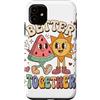 Cute Retro Summer Graphic Custodia per iPhone 11 Better Together Best Friends Friendship Saying