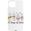 100th Day Funny Silly Goose Teacher Kid Custodia per iPhone 15 Plus 100 Days of School Goose Cute Teacher 100th Day Kids