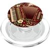 Accordion Hobby Lover Gifts Vintage Fisarmonica E Wildflower Ritmo Hobby PopSockets PopGrip per MagSafe