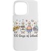 100th Day Funny Silly Goose Teacher Kid Custodia per iPhone 14 Pro Max 100 Days of School Goose Cute Teacher 100th Day Kids
