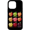 Apple Collection Fruit Type Orchard Farm Custodia per iPhone 14 Pro Max Diverse varietà di mele frutteto colorato raccolto frutta