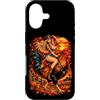 Western Chicken Farm Pumpkin Fall Harves Custodia per iPhone 17 Cowgirl Equitazione Gallo Gigante Autunno Country Art