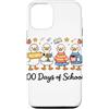 100th Day Funny Silly Goose Teacher Kid Custodia per iPhone 12/12 Pro 100 Days of School Goose Cute Teacher 100th Day Kids
