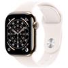 Apple Watch Series 11 GPS + Cellular, Cassa 42 mm in titanio color oro con Cinturino Sport rosa fard - S/M