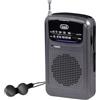 Trevi RA 710 GMG Radio Portatile 2 Bande AM FM con Presa Cuffie, Alimentazione a Batterie AAA, Compatta e Leggera