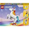 LEGO Creator 3 in 1 Unicorno magico 31140 | Giochi per bambine da 7 anni, animale giocattolo ricostruibile in cavalluccio marino o pavone, idea regalo, 145 pezzi