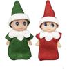 POPOYU Bambola Elfo di Natale, 2 Pezzi Pupazzo Natalizio, Piccolo Baby Elfo, Elfi Natalizi, Regalo di Capodanno Calza Stuffers